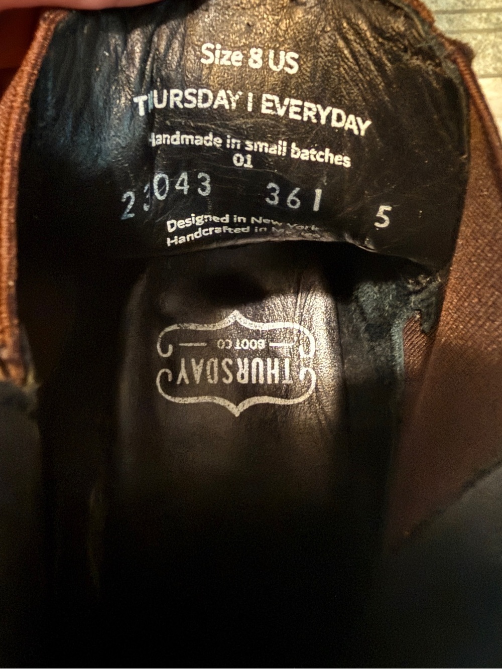 Thursday Boot Company Cavalier leather boots. Dark brown leather. Men’s 8 - Picture 4 of 7